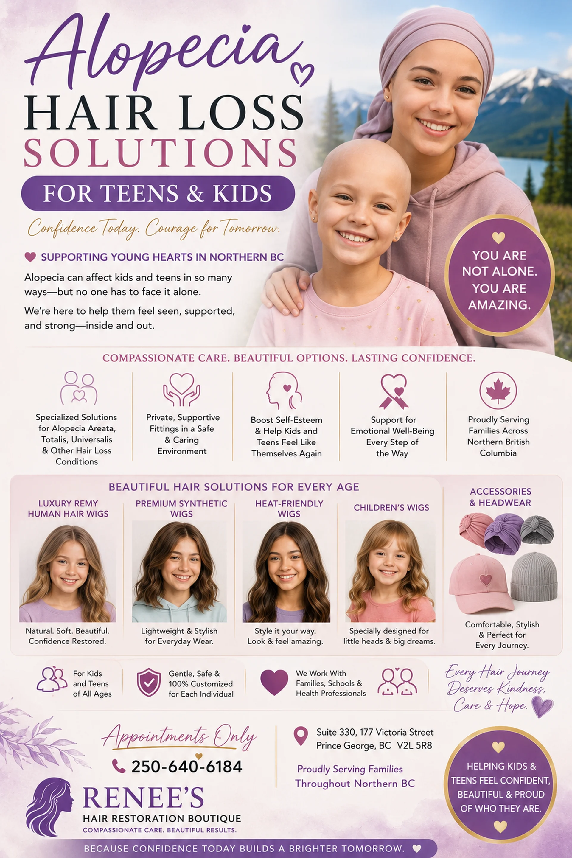Alocecia hair loss solutions poster